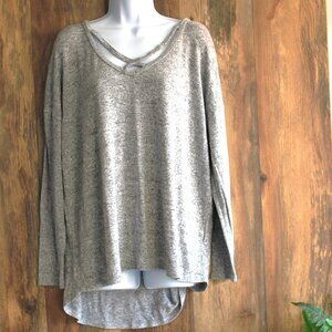 A New Day Plus Size Gray Women's XXL Flowy Sweater